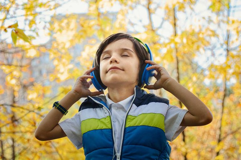 boy listening